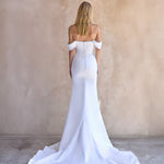 Elegant Strapless Neckline on Jacqui Wedding Dress