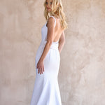 Customisable Detachable Back Cowl on Josie Wedding Dress