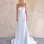 Dramatic 80cm Train of Jacqui Gown for Unforgettable Elegance