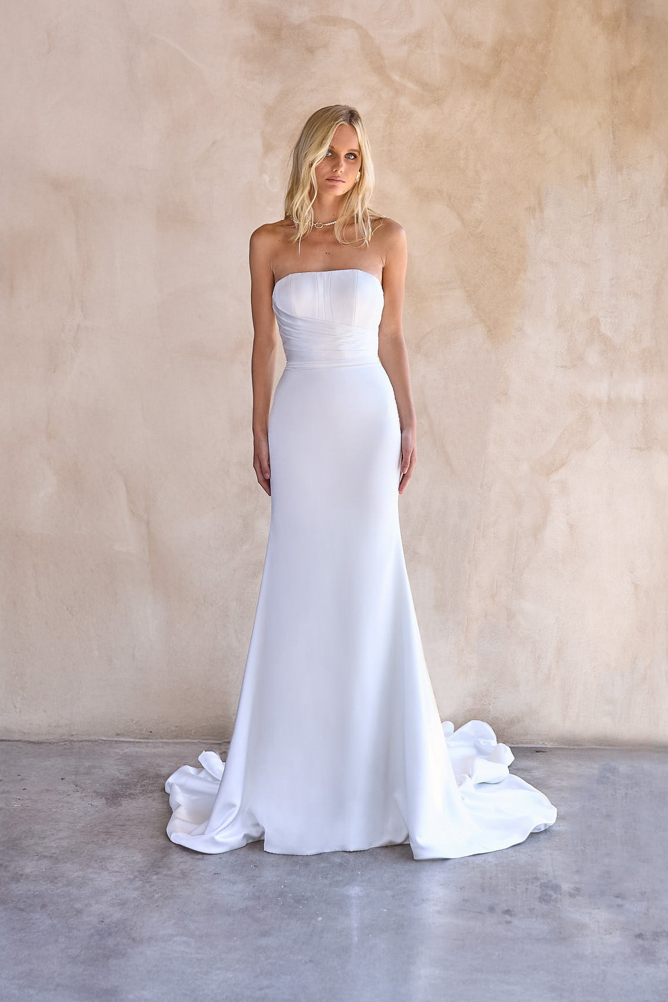 Dramatic 80cm Train of Jacqui Gown for Unforgettable Elegance