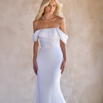 Luxurious Satin Outer Layer of Jacqui Dress with High-Shine Finish
