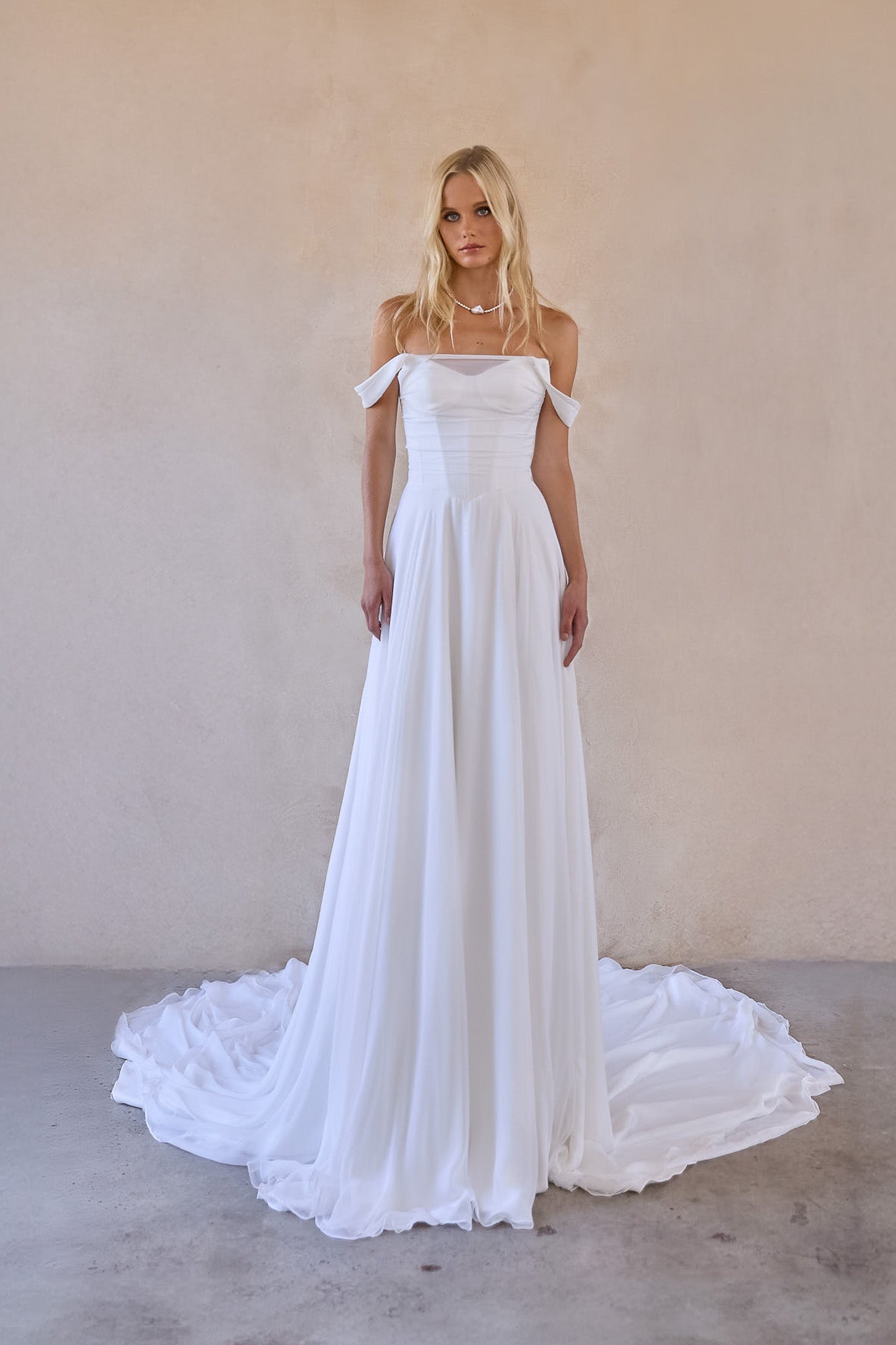 soft romantic wedding dress designed in australia 